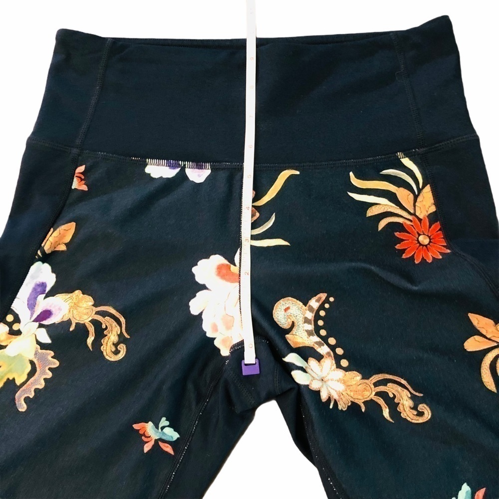 ATHLETA - WOMENS BLUE FLORAL LEGGINGS SIZE SMALL - Picture 4 of 9